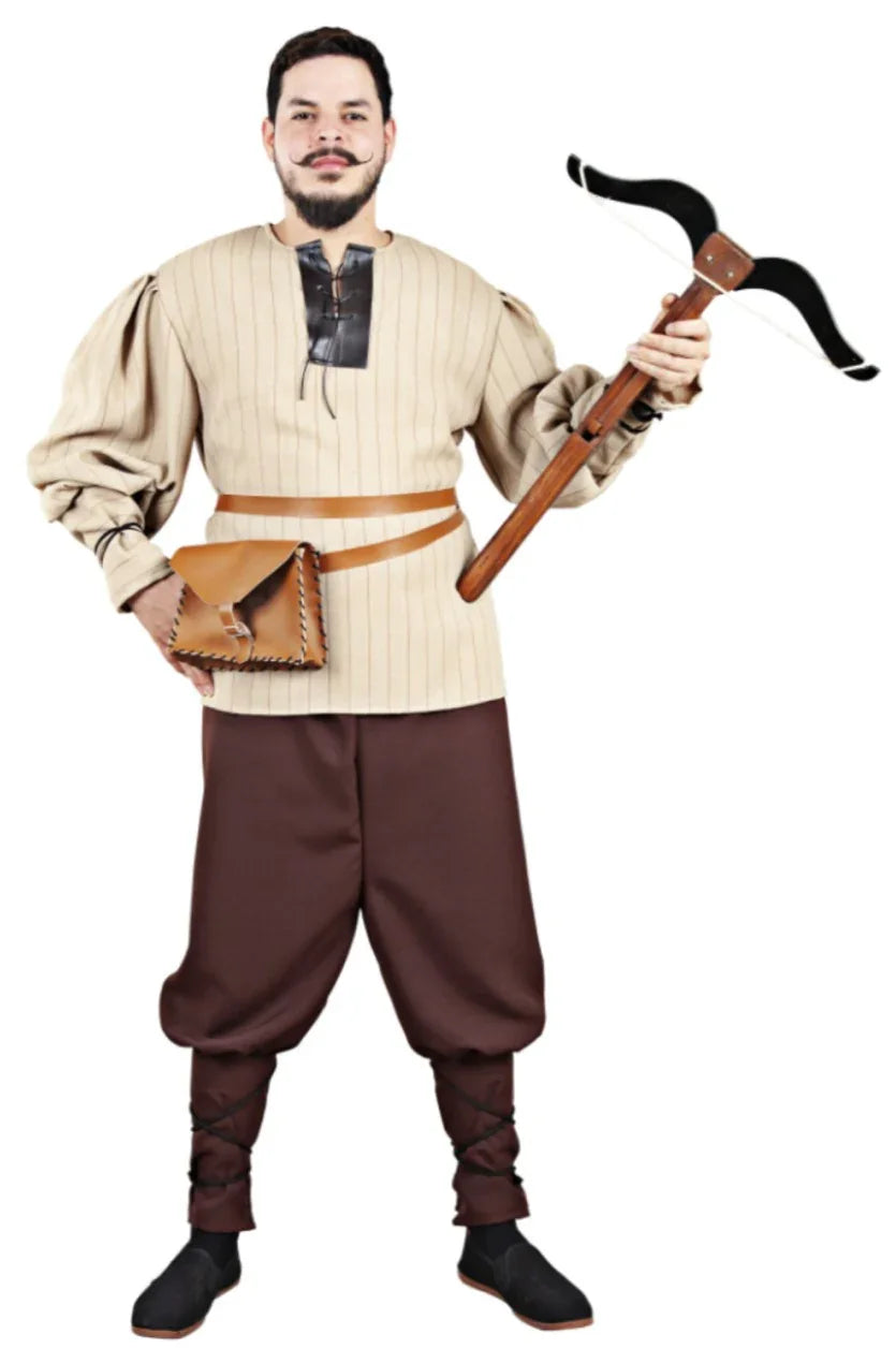 Disfraz de Cazador Medieval para Hombre Campesinos y Posaderos Medievales Fycar